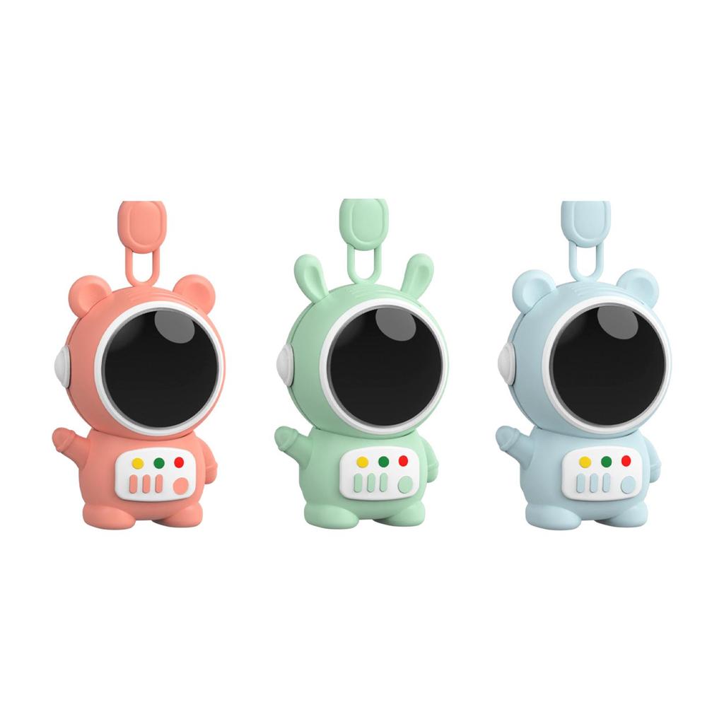 Personal Fan Cute Spaceman Ornament Cartoon 2 Wind Speeds Portable Cordless Fan for Jogging Sports Outdoor Indoor Camping Travel