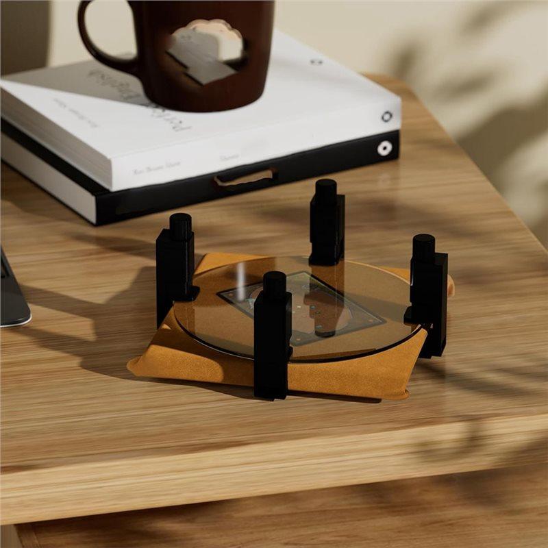 M-Modern-Card Flattening Kit 14Pcs Trading Card Accessory Set 8 Clamps 2 Acrylic Discs 2 Yellow Towels 2 EVA Shaping Foam