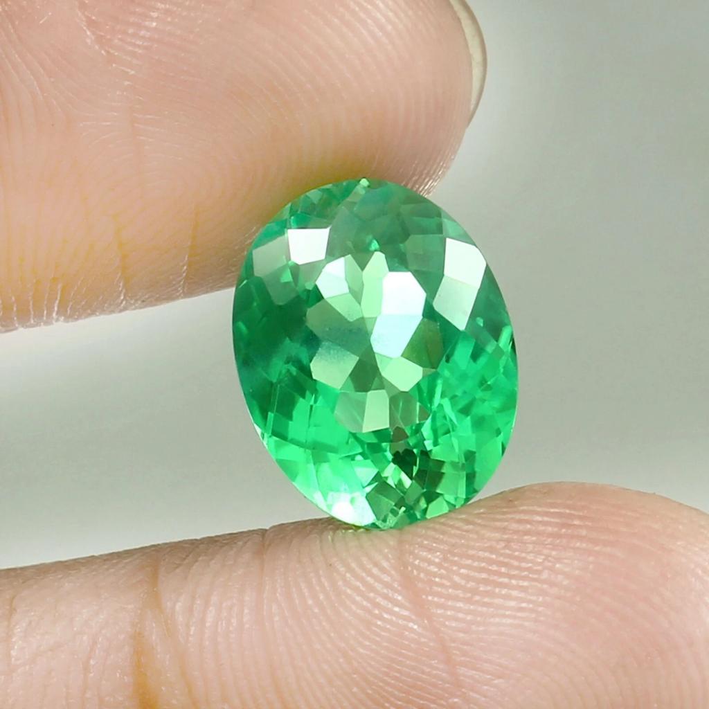 Natural Green Sapphire Loose Gemstone Flawless Sri Lankan 11 Ct Oval Shape September Birthstone Gift
