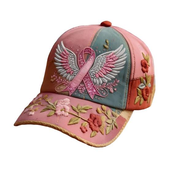 Baseball Hat Embroidery Flower Pattern 3D Printing Retro Sun Protection Summer Cap Hiking Outings Traveling