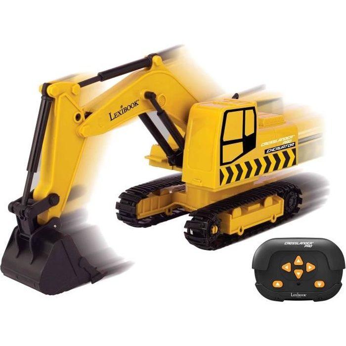 Tractopelle télécommandée - LEXIBOOK - Crosslander® PRO - Bras articulé - Jaune - Pour enfant de 6 ans et plus