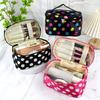 Portable Cosmetic Storage Bag Multifunction Waterproof Makeup Organizer Travel Cosmetic Handbag With Mirror Storage Toiletry Bag