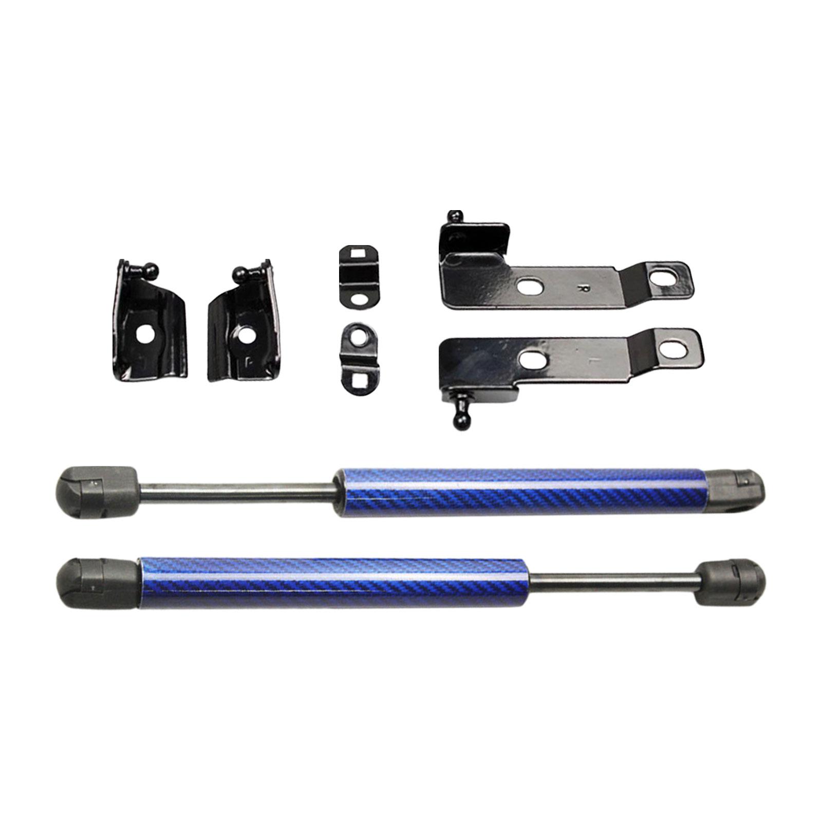 

2Pcs Front Bonnet Hood Strut Carbon Steel Gas Springs Struts Bar Lift Supports Replace Parts Auto Accessories Easy Installation