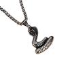 New European and American Cobra Pendant Hip Hop Versatile Titanium Steel Necklace