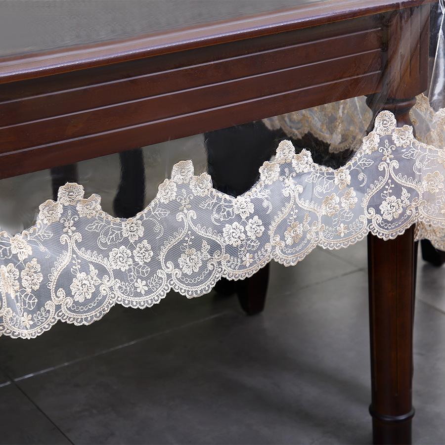 PVC Soft Glass Transparent Tablecloth Household Multi-purpose Cover Cloth for Home Decoration Waterproof Stain Proof No Wash