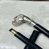 Solid Brass Bulldog Head Handle Wooden Walking Stick 93.98 cm Fathers Mothers Grandfather Grandmother Wedding Anniversary Gift