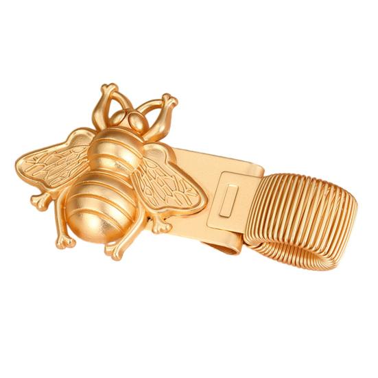 Insect Themed Metal Pen Spring Vintage Metal Clamp for Bee/Cicada Design Clip with Notebooks Journals School