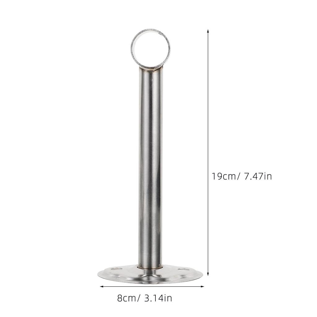 1 Set Stainless Steel Clothes Rod Holder Wall Mount Rust Resistant Thick Strong Bathroom Accessory Shower Curtain Rod
