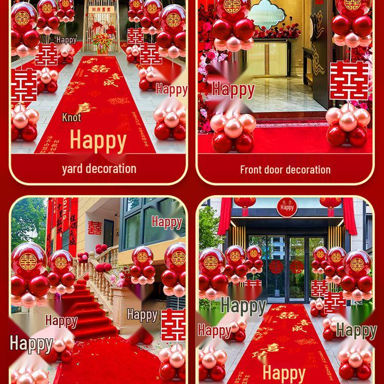 Outdoor Wedding Venue Aisle & Arch Balloon Decoration Set