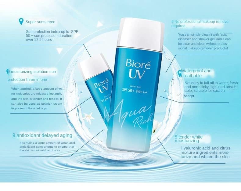 Biore UV Aqua Rich Watery Gel 90ml SPF50+