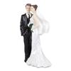 Bride and Groom Statue Romantic Memorable Long Lasting Exquisite Easy To Maintain Wedding Cake Toppe