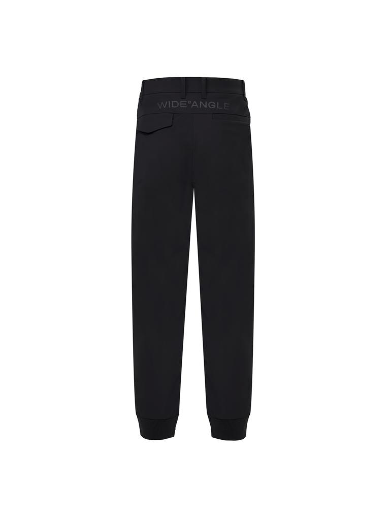 WIDEANGLE To Modified Cut Semi-Jogger Pants M_Black