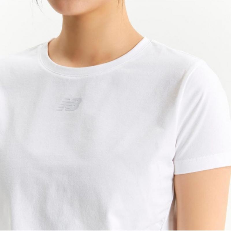 New Balance Tee Rqk Nbnee2w442 10 Women S Frozen Shirring Short Sleeve Tee  Slim Fi