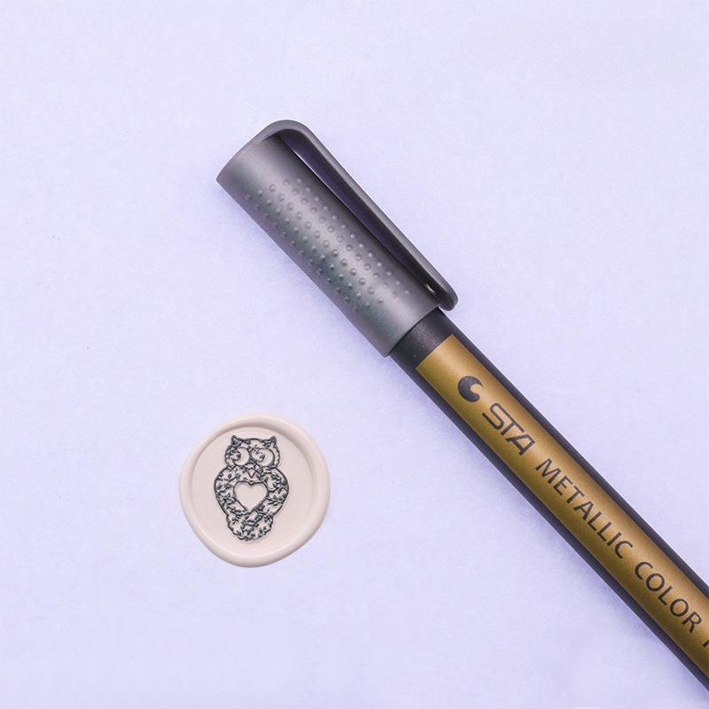 Jemná metalická fixka, permanentní střední hrot pro umění na kovu, fixka na sklo