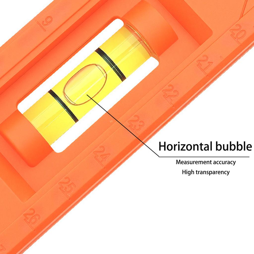 Rotatable Marking Ruler Woodworker Horizontal Mark Base with Blisters Multifunctional Positioning Ruler Measuring Tool