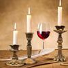 Retro Taper Candle Holders Copper Candlestick Holders for Home Dinning Table Centerpiece Wedding Holiday Party Chrismas