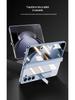 Samsung Z Fold5 Phone Case: Electroplated Transparent Hinge, Foldable Full Coverage with Bracket Protection.