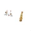 Elephant Cheetah Animal Sculptures Figurines Decorative Table Centerpiece Family Crafts Desktop