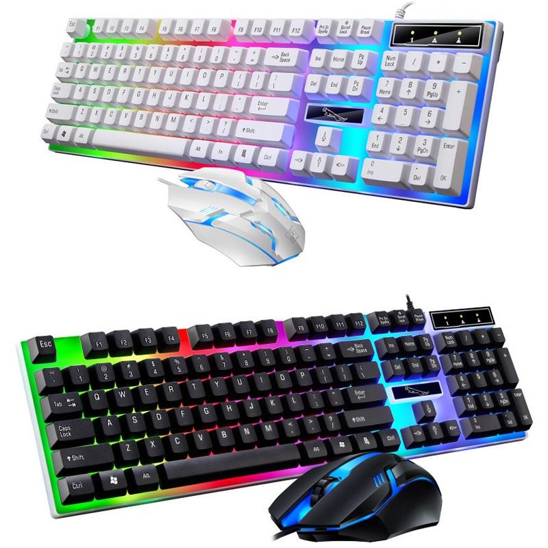 G21b Gaming Keyboard And Mouse Combo Wired With Usb Interface Mechanical Feel Backlit Supports Waterproof 2000dpi