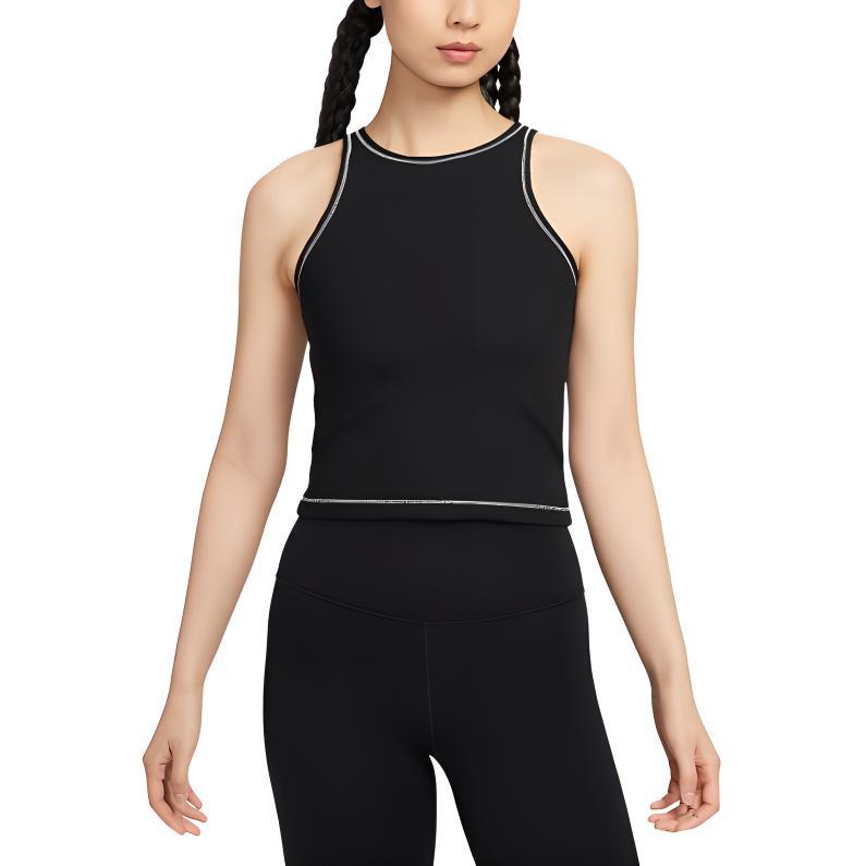 Nike Soft And Comfortable Pullover Casual Vest Women Tops Black Light-Orewood-Brown FN3078-010