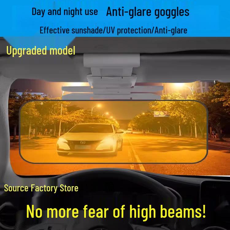 Anti-Glare Night Vision Car Driving Goggles with Sun Visor