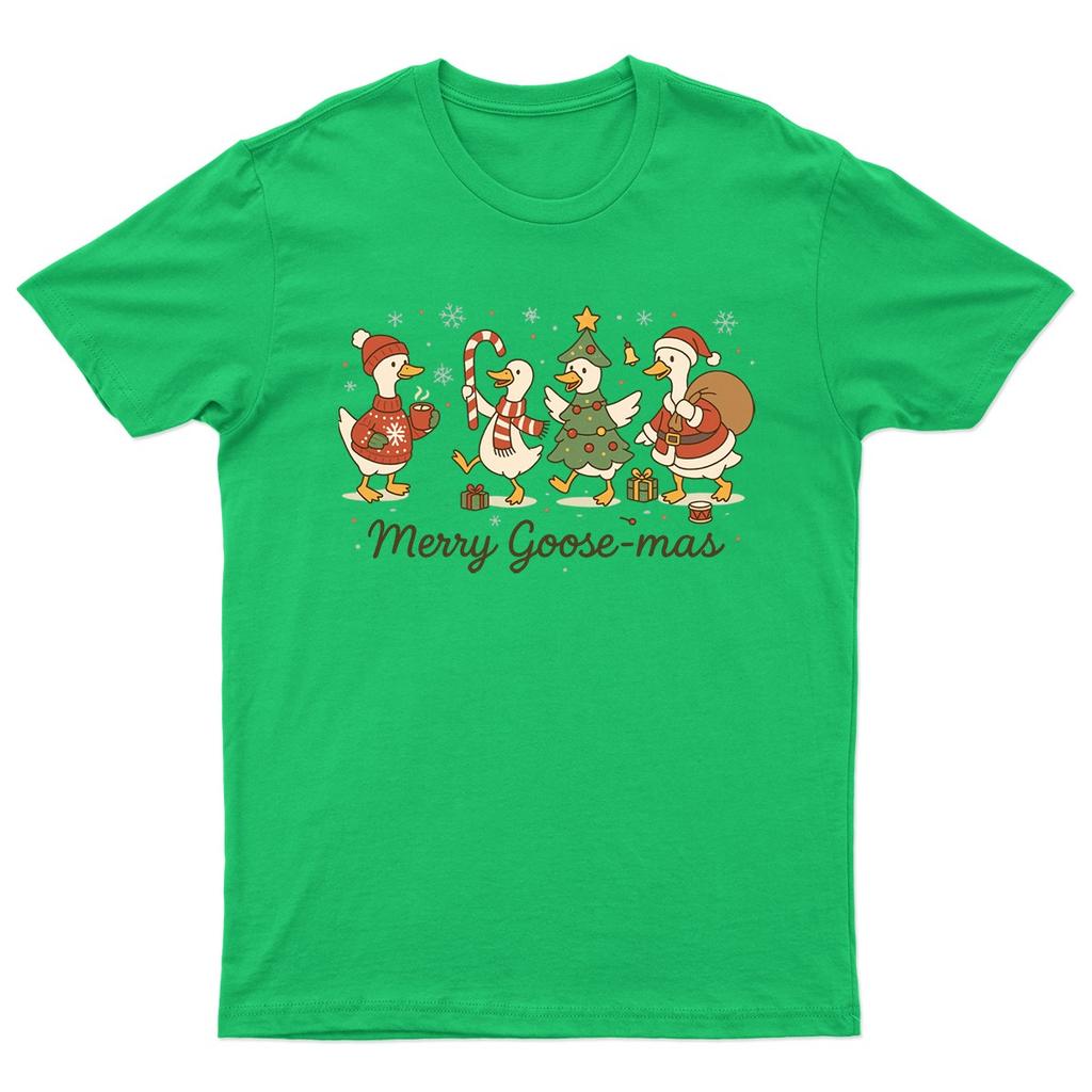 Merry Goosemas Christmas Holiday TShirt Unisex Gift Retro Seasonal Funny