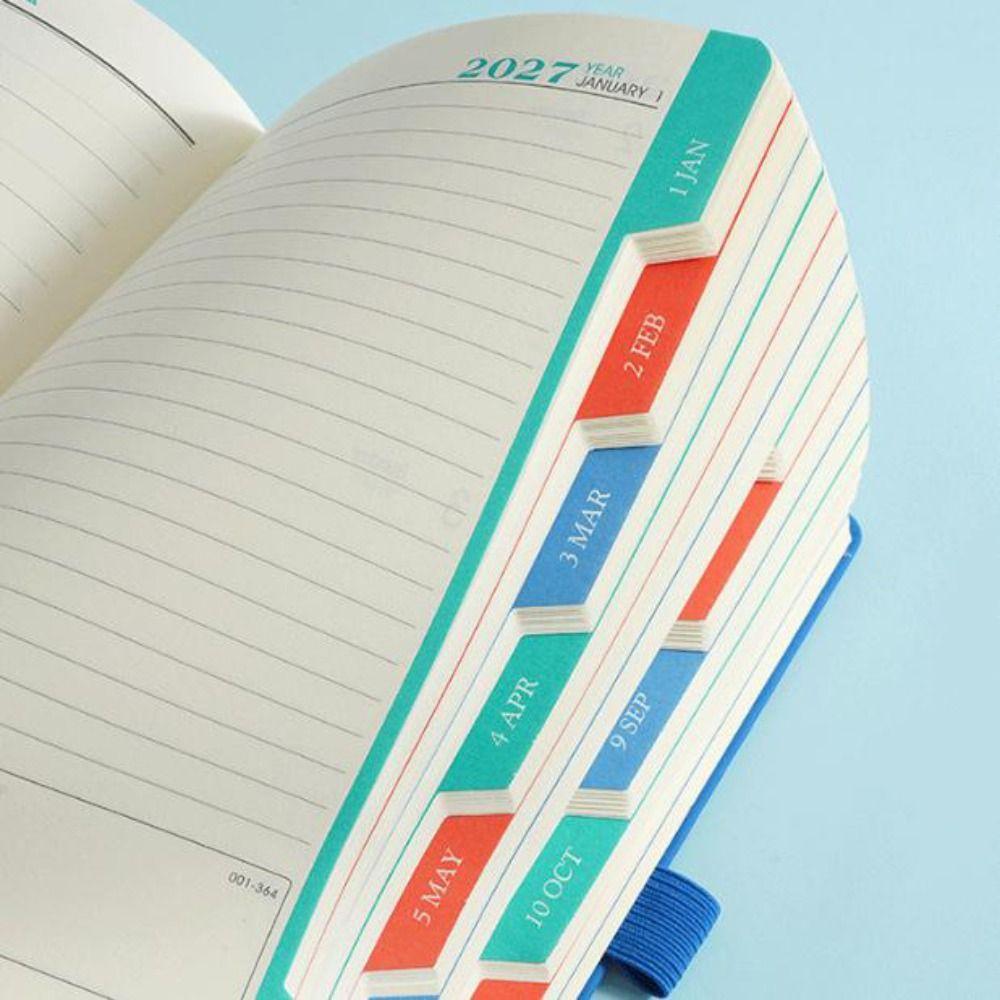 English 2027 Schedule Planner Notepad 12 Months To-do List Notebook Office Work Planner  Stationery