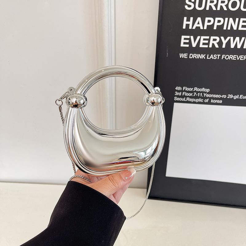 Evropská a americká kostkovaná krabicová taška, zlatá a stříbrná korálková taška, kabelka pro domácí dekoraci, akrylová taška na make-up