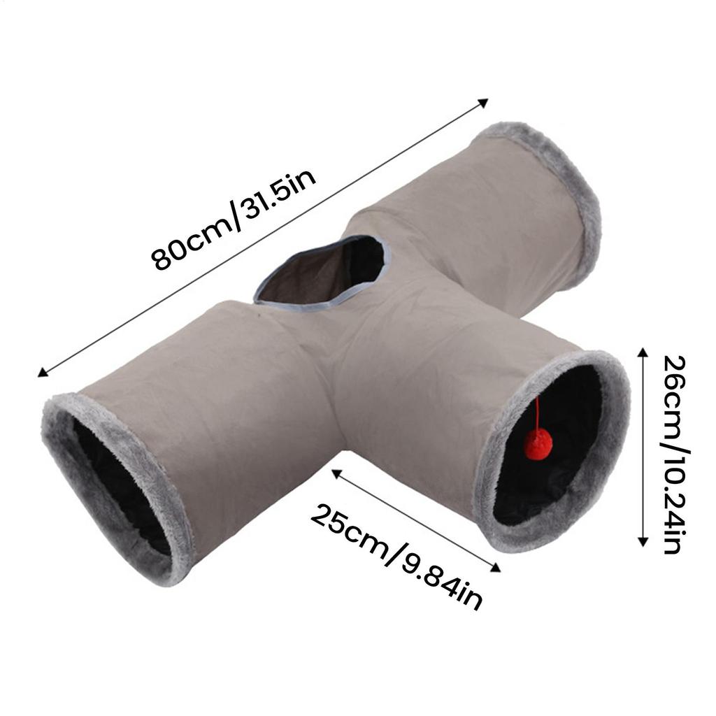 Cat Tunnel Maze Puzzle Interactive Foldable Flexible Cat Play Tunnel For Kitten Pet Christmas Halloween Birthday Party