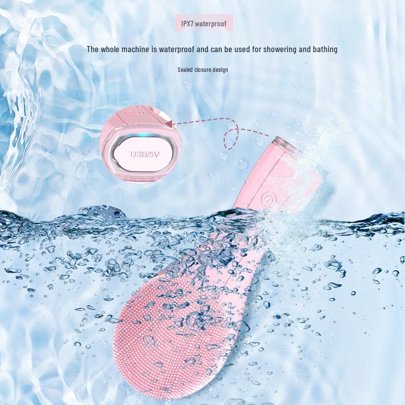 Ultrasonic Waterproof Electric Facial Cleanser & Pore Cleansing Device