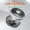 USB Car Fan Dual Head Cooling Air Fan Independent Switch 3 Speeds Adjustable Auto Headrest Cooler Fan For Rear Seat