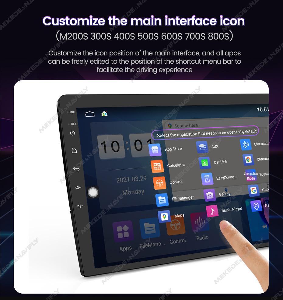 Mitsubishi Pajero V73 Central Control GPS Navigator with Wireless CarPlay