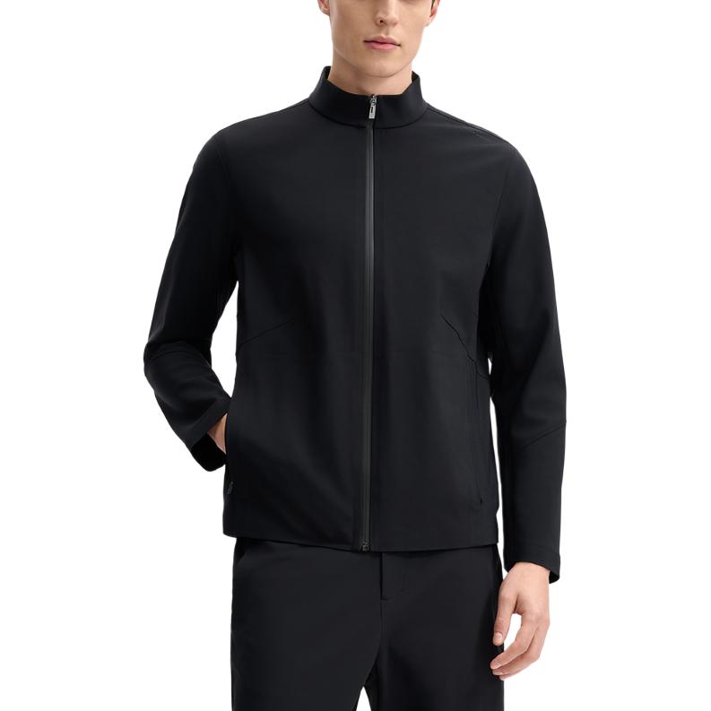 Fila Blue Series Fashion Comfortable Versatile Long Sleeve Jacket Men Jackets Black F11M512503F-BK