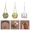 Handcrafted Brass Scent Diffuser Censers With Antique Finish and Chain for Enhancing Living Room Bedroom Atmospheres