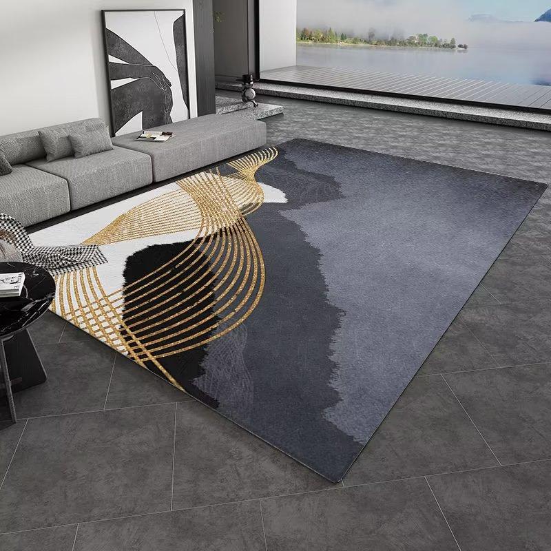 Modern Abstract Carpets for Living Room Elastic Design Large Area Rugs Sofa Chair Floor Mat Decoration Bedroom Carpet Non-Slip