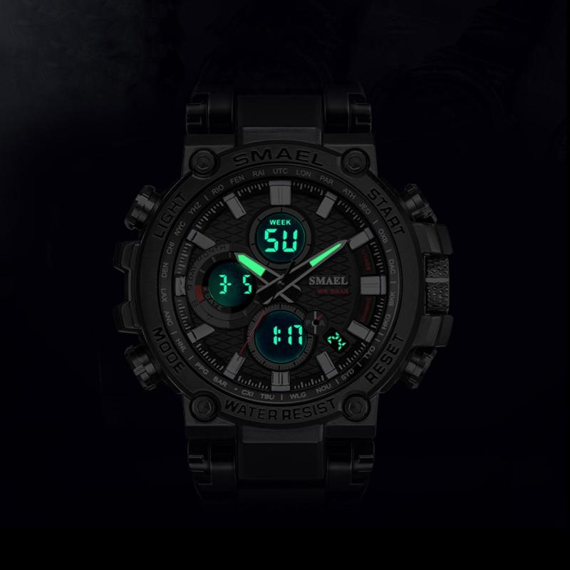 Orologio sportivo Orologi da uomo Impermeabile 5Bar Dual Time Orologi  militari da uomo Resistente agli urti Sveglia Montre Homme acquista in modo  economico — spedizione gratuita, recensioni reali con foto — Joom