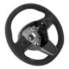 Black Steering Wheel with Button Leather Car Modification Replacement Steering Wheel
