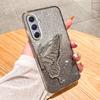 Gradient Glitter Butterfly Quicksand Phone Case For Samsung A15 A35 A55 A25 A05S A54 A34 A24 A14 A13 A33 A53 Soft Silicone Cover