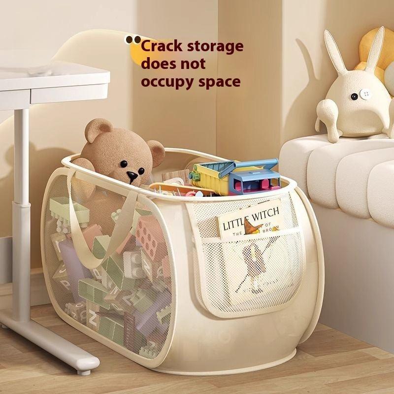 Foldable Toy Storage Basket Large Capacity Stuffed Animal Organizer Multipurpose Laundry Hamper Home,Bedroom Clothes Storage