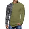 Men's  Texture  Twisted Flower  Process  Round Neck  Thickened  Pullover  Knitted Sweater  Sweater