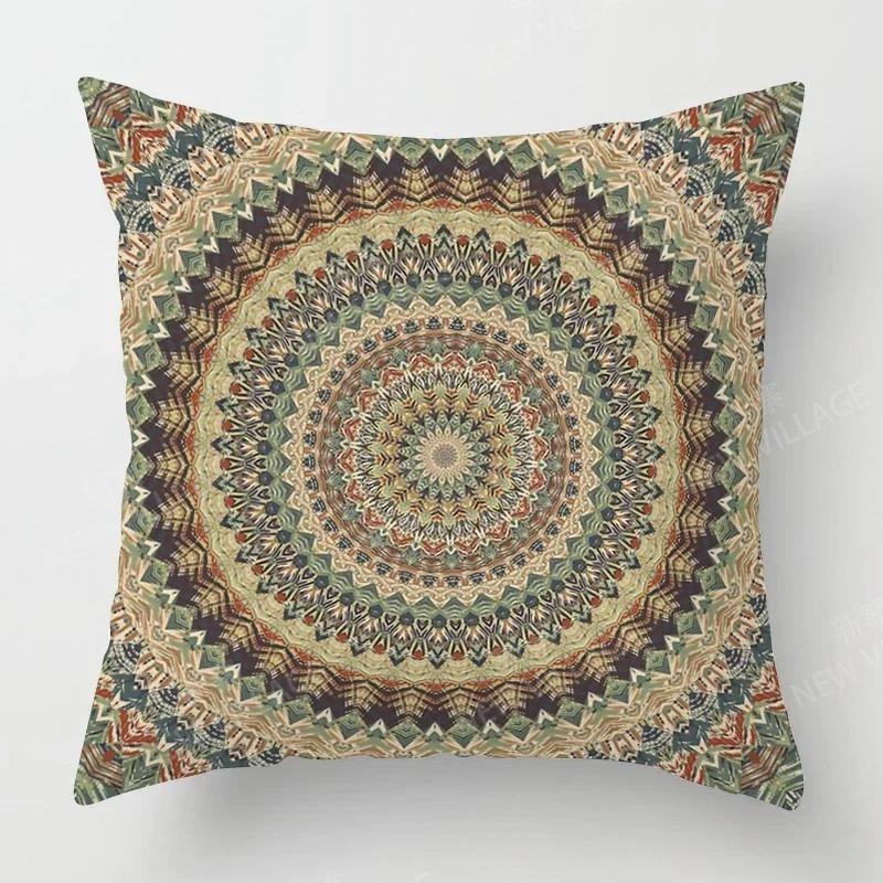 

Осенний домашний декоративный диван Мандала Чехол для подушки в стиле бохо Осенний чехол для подушки в гостиную 45x45cm