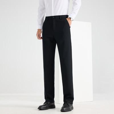 Fengxun Men's Thickened Straight-Leg Casual Trousers