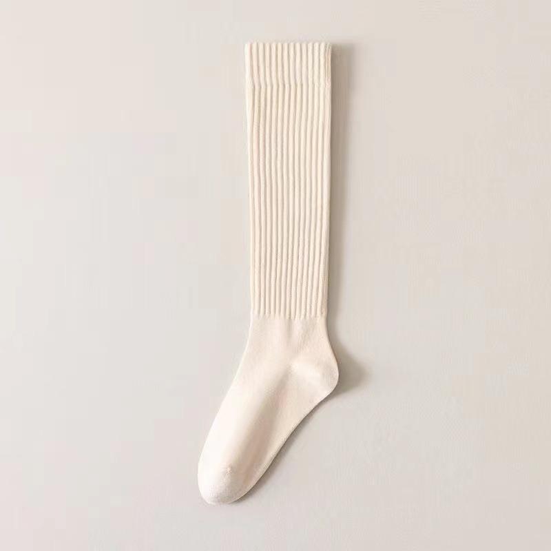 New Women's Stockings Spring Trends Casual Preppy Style Knee High Socks Female High Quality Solid Color Long Socks Comfy