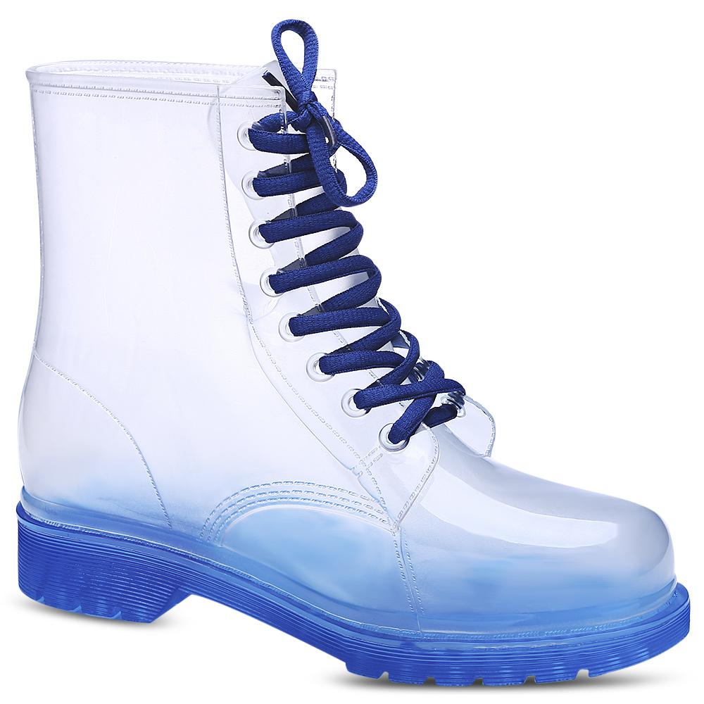 

Женские милые непромокаемые непромокаемые сапоги ярких цветов средней высоты 38 синий