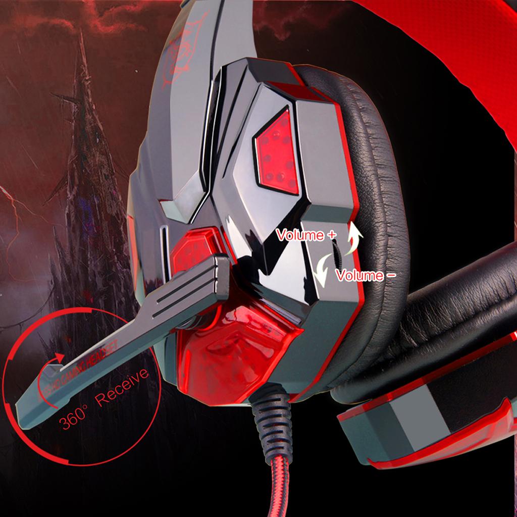 Headset with Surround Sound and Noise-Canceling Mic