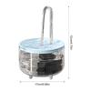 Fontaine à eau pour animaux de compagnie 1L USB sans fil Fontaine à eau Gamelle pour chien Distributeur d'eau automatique pour chat Fontaine pour animaux de compagnie transparente pour garder les animaux de compagnie