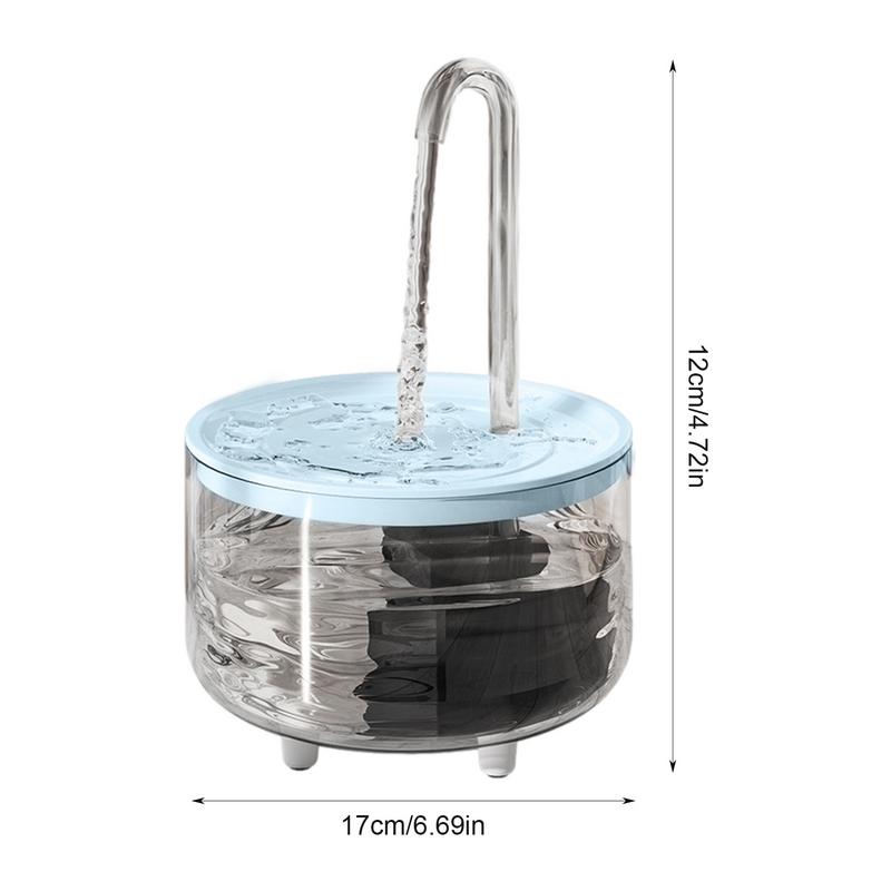 Pet Water Fountain 1L USB Wireless Water Fountain Dog Bowl Automatic Cat Water Dispenser Clear Pet Fountain To Keep Pets