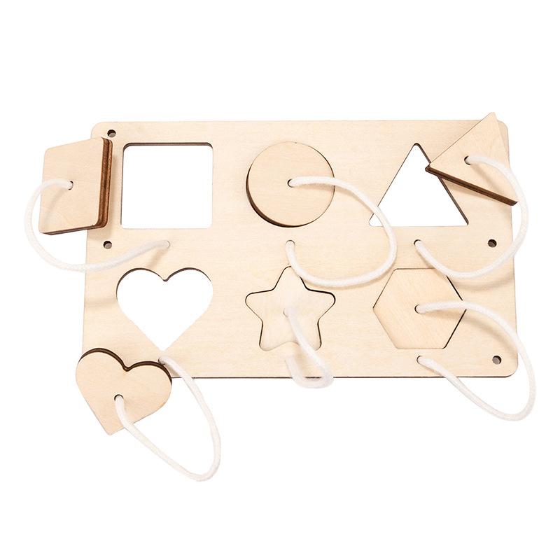 Baby Montessori Wooden Toys Busy BoardAnimal Guinea Pig Dinosaur Clock Pattern Pairing Board Educational Toys For Children Gift