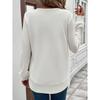 Fashionable Women's Long Sleeved Lightweight Sweater Loose Round Neck Top