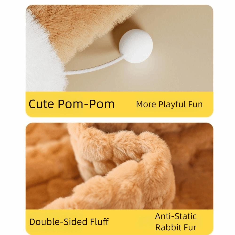 Windproof Pet Cozy Cave Semi-enclosed Cat Tunnel Nest Thickened Cat Pocket Type Nest  Indoor